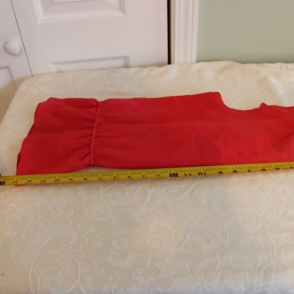 Metaphor- Women's Coral/ Salmon Ruffle Top sleeveless Sz. Small - Picture 11 of 12